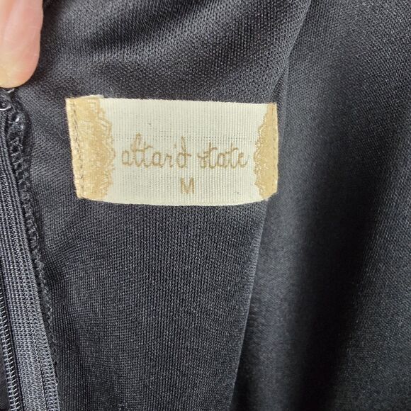 Altar'd State Dress Womens M Black Sleeveless Fit and Flare Lace Feminine - Picture 3 of 16